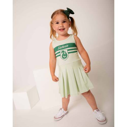Harry Potter™ Team Slytherin Girls Pleated Dress & Shorts Set