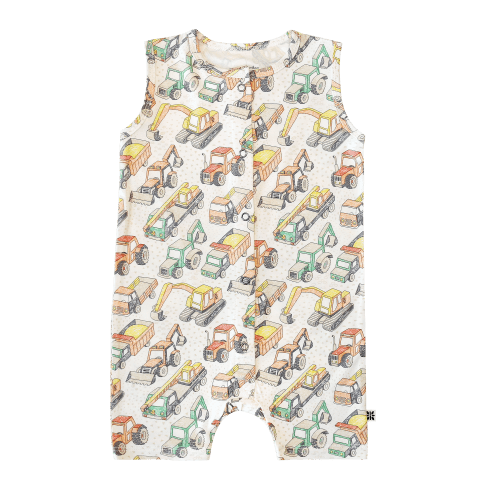 Busy Building Tank Romper