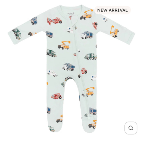 Kyte Zippered Footie in City Vehicles