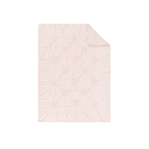 Textural Floral Comforter, Standard Sham, Pearl