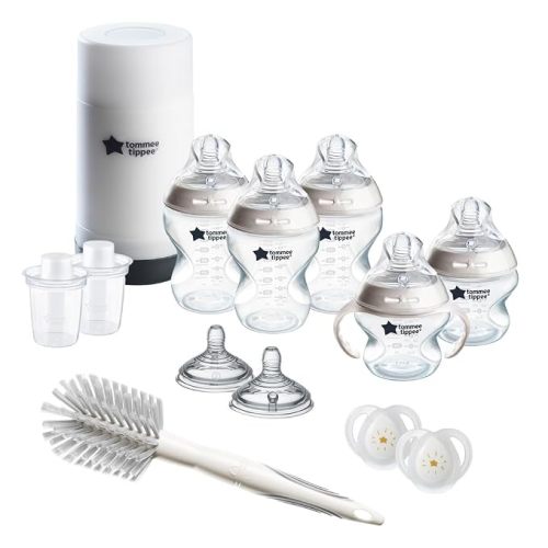Tommee Tippee Natural Start Baby Bottle Set, Breast-Like Nipples, 0m+