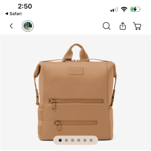 Indi Diaper Backpack in Onyx, large