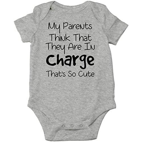 CBTwear My Parents Think That They Are in Charge Baby Bodysuit Funny Infant Outfit Unisex Humor Romper