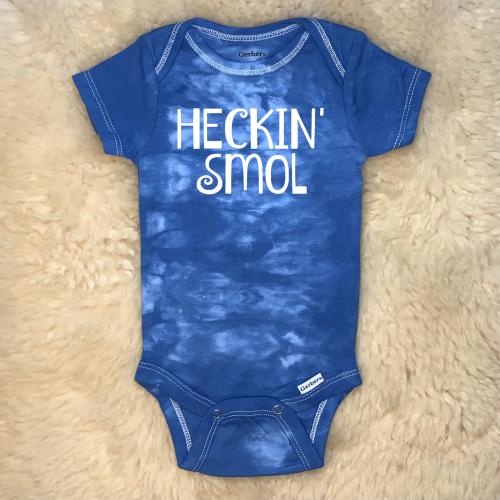 Heckin Smol Onesies® by 101 Damnations Shop - Rude Funny Gothic Baby Bodysuit, Unisex Infant Newborn Toddler Shower Gift