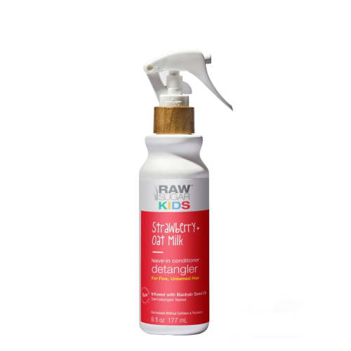 Raw Sugar Kids Leave-In Conditioning Detangler - Strawberry + Oat Milk, 6 fl oz