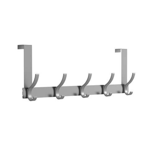 Shoreew Heavy-Duty Coat Rack Clothes Hanger Hooks Strong Load-bearing Simple Installation Over-the-Door Hooks Hat Towel Hangers
