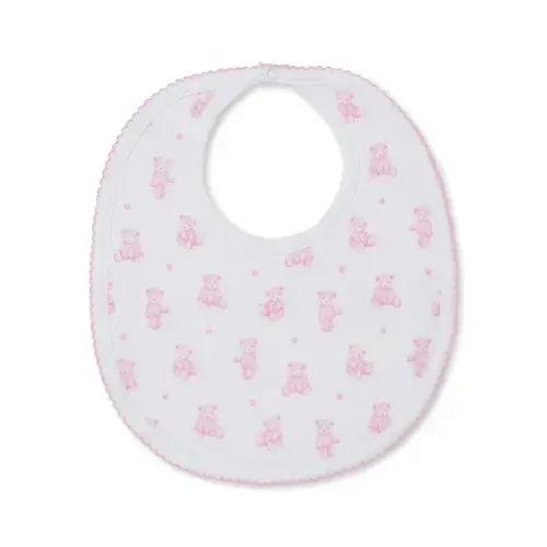 Teddy Bear Time Pink Bib