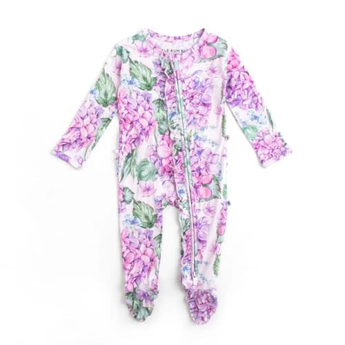 Bums & Roses Bamboo Baby Footies | Soft Spandex and Viscose from Bamboo | Two-way Zipper for Easy Change