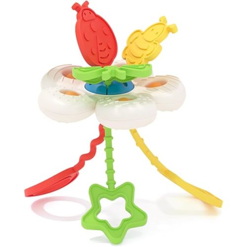 Montessori Toys for Baby Sensory Pull String Development Travel Toys Fidget Educational Learning Activity Gifts for Kids