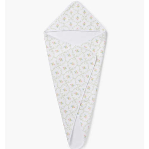 Hooded Towel - Pastel Trellis