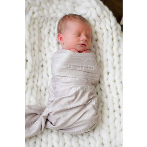 Personalized Baby Name Swaddle Blanket