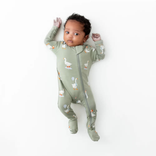 Goose Zippered Footie Pajamas | Baby Pajamas | Kyte Baby