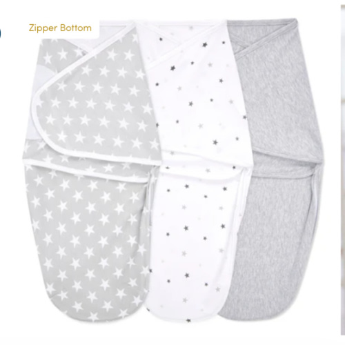 aden + anais twinkle baby cotton easy swaddle size 0-3 months