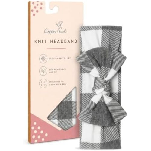 Copper Pearl Baby Bows: Soft and Stretchy Headbands for Baby Girls, Newborn and Toddler Hair Bows and Accessories, Stylish Bow Headband,Scotland