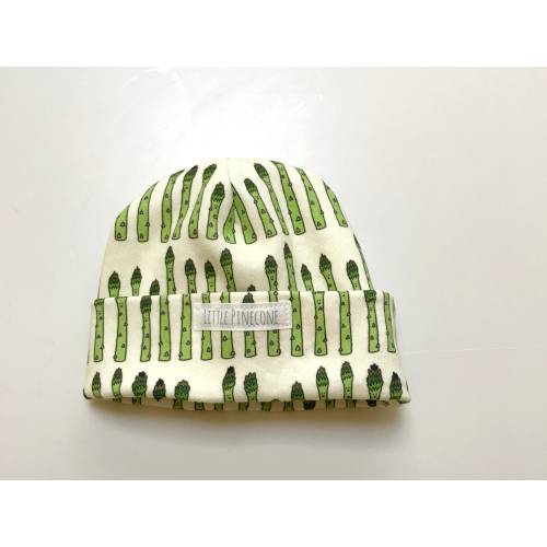 organic baby hat in asparagus or ANY print on the site, beanie hat,  baby gift, organic baby, shower gift, unisex baby, newborn gift