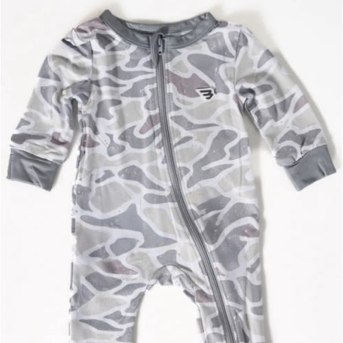 Baby Zip Up - White Camo – BURLEBO
