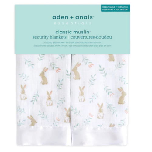 Blushing Bunnies Security Blankets 2pk | aden + anais