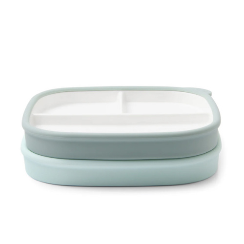 Clean Start Toddler Divided Plate | Premium Ceramic | Non Toxic – Ello