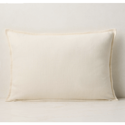 Lumbar Pillow with Down-Alternative Insert 22"x15"