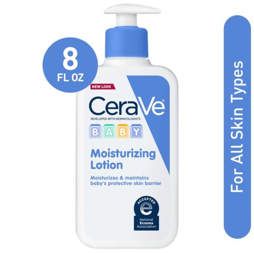 CeraVe Baby Lotion, Gentle Moisturizing Lotion with Vitamin E for Baby Skin, 8 fl oz