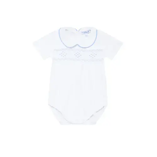 Nella Smocked Boy Bubble | 3-6 M