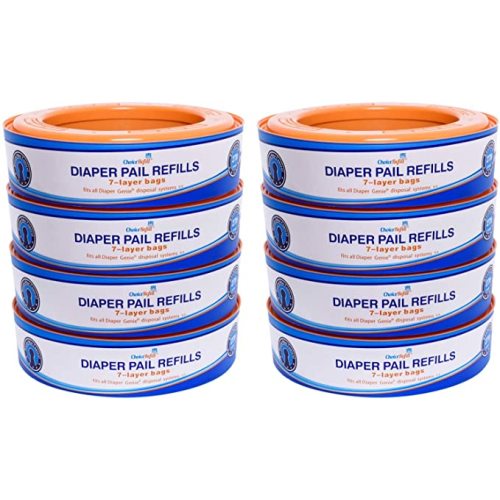 Compatible with Diaper Genie Pails, 4-Pack, 1300count