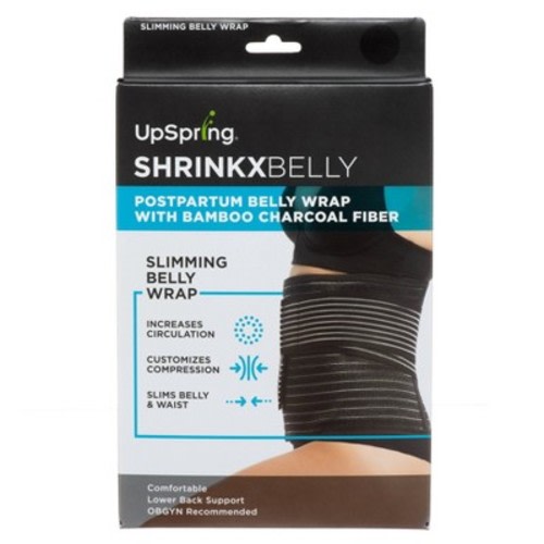 UpSpring Shrinkx Belly Band Charcoal Postpartum Belly Wrap