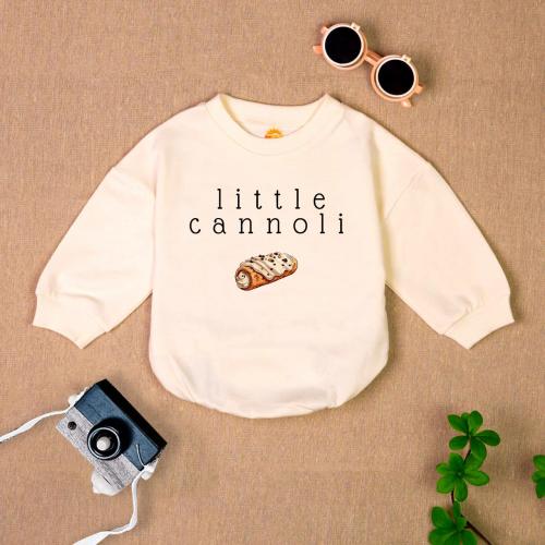 Little Cannoli Baby Outfit, Cute Food-Themed Baby Clothes, Pastry Newborn Outfit,Italian Food Baby Gift, Foodie Gifts for Girls Boys Clothes