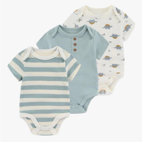 Baby Bodysuit Boy Girl Clothes Soft Newborn Infant Outfit Short Sleeve Romper