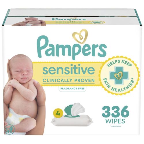 Pampers Sensitive Baby Wipes, Water Based, Hypoallergenic Fragrance Free, 366 | Walgreens