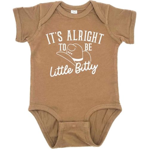 It's Alright To Be Little Bitty Western Infant Bodysuit