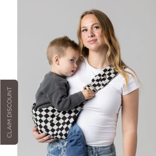 The Monarch Toddler Sling - Ebony Check – Mabē