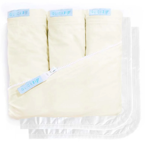 Crib Zip Sheet Starter Pack - Crib Deluxe / Ivory