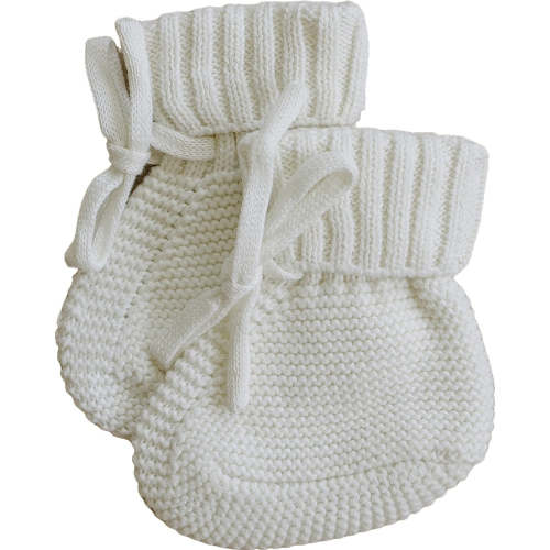 White Knit Booties – Harper 'n Olive