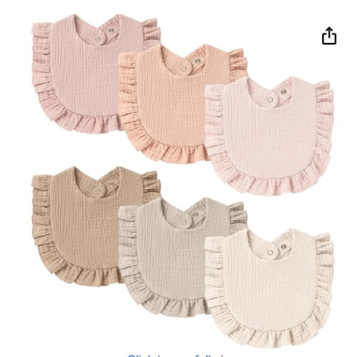 MairMore Baby Muslin Bibs Bandana Drool Bibs for Unisex Boys & Girls, Soft and Absorbent Cotton Teething Drooling Bib Set for Newborn Toddler