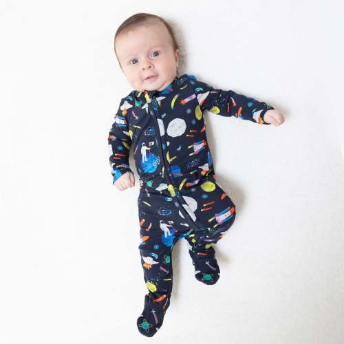 Astronaut and Rockets - 2 Way Zipper Footie – Angel Dear