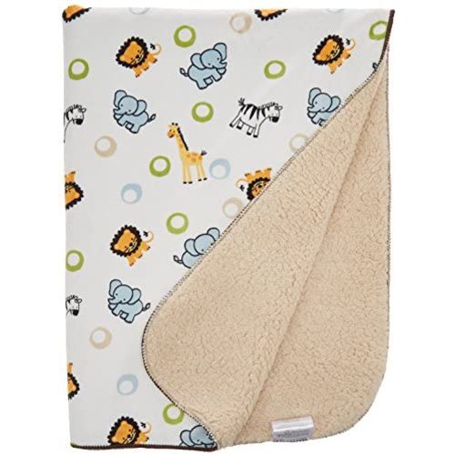 Bedtime Originals Jungle Buddies Velour Sherpa Blanket , Original Version , 30x40 Inch (Pack of 1)