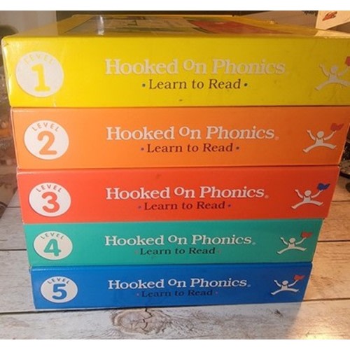 Hooked On Phonics 1998 SET Level 1-5 KIDS READING Cassettes & Books, Games