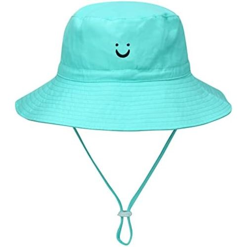 MaxNova Toddler Sun Hat Smile Face UPF 50+ Baby Bucket Hat for Boys Girls 0-5 Years