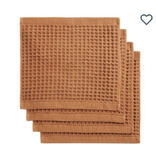 Waffle Weave Cotton Washcloth 4 Pack - World Market