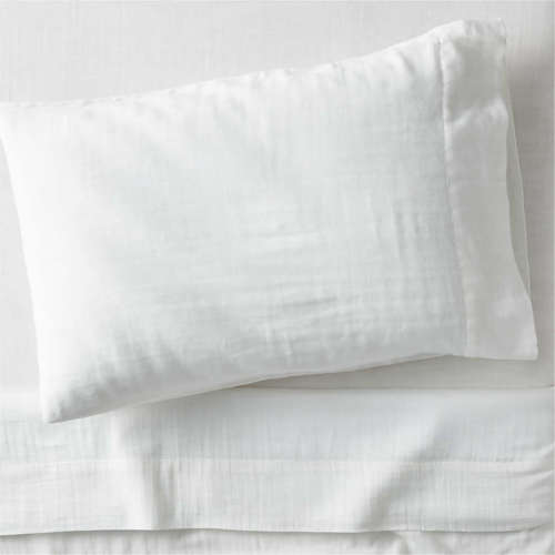 Supersoft Pampas Ivory Gauze Organic Cotton Kids Twin Sheet Set