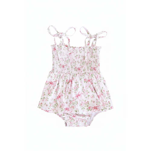 Smocked Twirl Bodysuit | Bows in Bloom