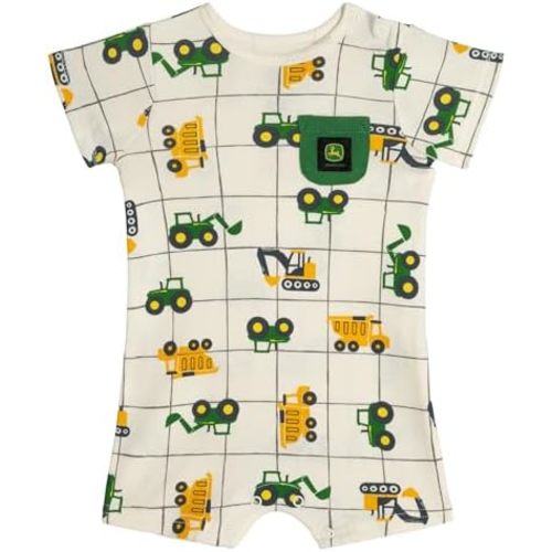 John Deere Truck Romper Newborn to Toddler Sizes (Newborn - 3T)