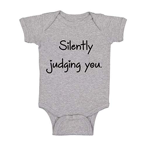 Silently Judging You - Funny Baby Essentials Bodysuit - Newborn Outfit Boy Baby Girl Clothes