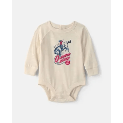 Baby Cowboy Long-Sleeve Graphic Bodysuit - Cream - OshKosh B'gosh | Carter's