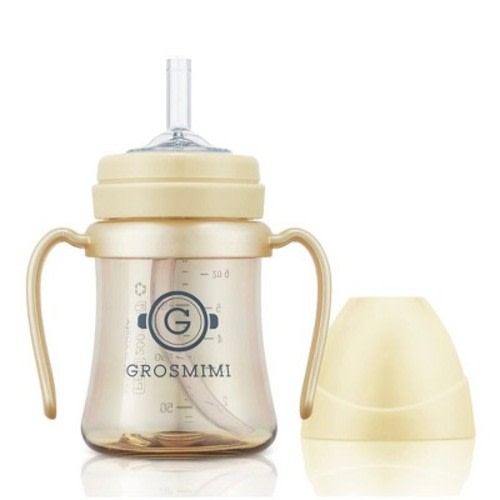 Grosmimi PPSU Straw Cup - 6oz Butter 6oz