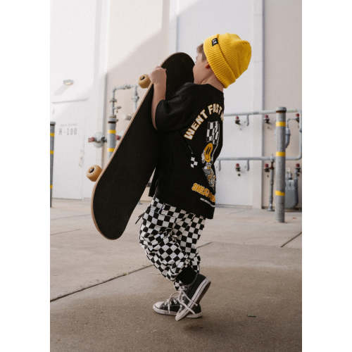 Checkered Cargo Sweatpants