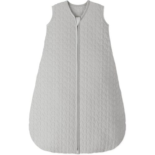 Baby Sleep Sack 12-18 Months 1.0 Tog Baby Wearable Blanket Cotton Sleeping Sack Quilted Baby Sleep Bag with 2-Way Zipper for Toddler Infant Grey