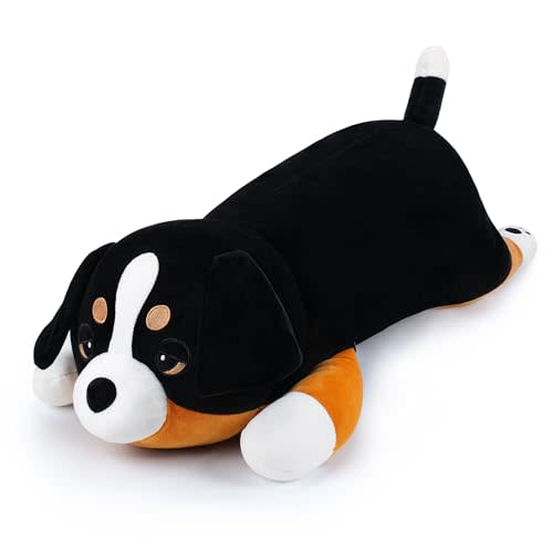30'' Giant Bernese Mountain Dog Plush Stuffed Animal- Bernese Mountain Dog Plush Pillow Plushies, Large Sleeping Stuffed Animals Plushie Toy, Big Body Pillow Birthday Gifts for Kids Girls Boys