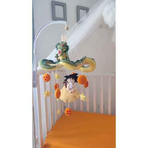 Dragon Ball Baby Mobile | Goku Vegeta Baby Nursery Decor | Anime Crib Mobile | Custom Handmade Gift | Saiyan Theme Mobile